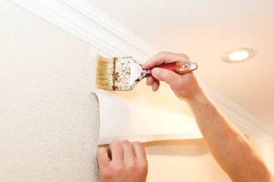 Pose de papier peint à Dampierre-en-Bray — revêtements muraux et toiles de verre